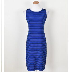 Calvin Klein Textured Stripe Sheath Dress - 8